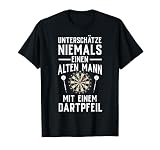 Dart Geschenk Männer Lustig Dartscheibe Dartpfeil Dartboard T-Shirt