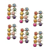 Beaupretty 100個 18mm 中空桜鈴 ペンダントアクセサリー 日本製吊り鐘 DIY用チャーム バックパックやキーチェーン向けホームデコ ランダムカラー