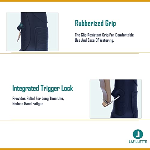 LAFILLETTE Multi Functional Garden Hose Nozzle Sprayer with Full Brass Nozzle Water Spray Nozzle For Lawn, Gardening, Car Washing, Watering Plants(Gold)