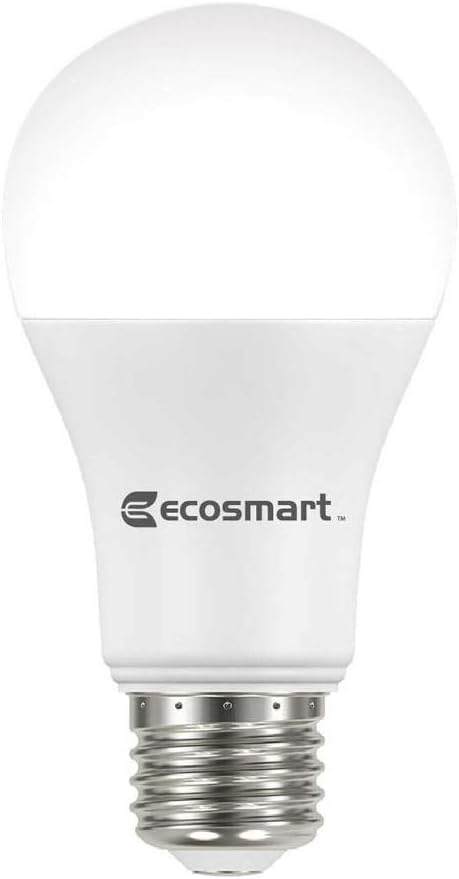 (8-Pack) EcoSmart LED Dimmable 100-Watt Bright White Light Bulb, A19, 1680-Lumen, 3000K, E26 Base