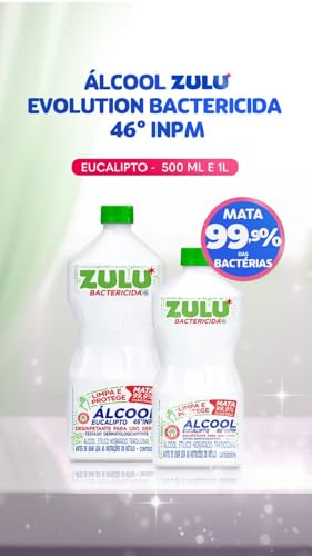 Álcool Zulu Eucalipto, 500 ml