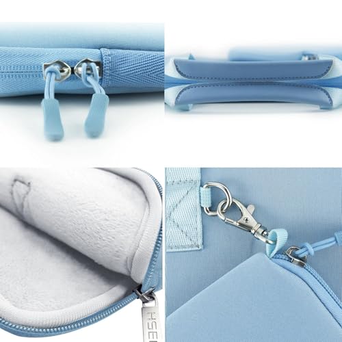 Image of Laptop Sleeve 15.6-16 inch Case with Small Pouch, Neoprene Computer Bag Compatible with MacBook Pro 16 inch M4 /M3 /M2 /M1, MacBook Pro 15.4 inch and Most 15.6-16 inch Notebooks, S02B01
