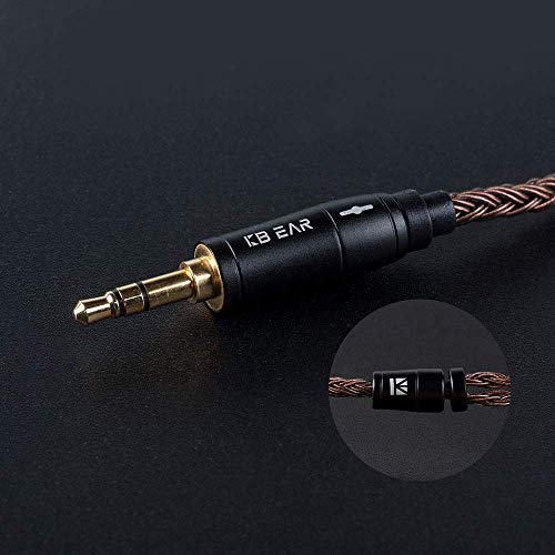 KBEAR Afneembare Upgrade Zuurstofvrije koperen Oortelefoon Kabel, 16 Core Vervanging IEM Cord Kabel met TRS Standaard… - Afbeelding 4