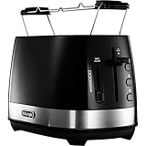 DeLonghi Toaster Active Line CTLA 2103.BK - Tostador (2 rebanada(s), Negro, De plástico, Botones, 900 W, 220 - 240 V)