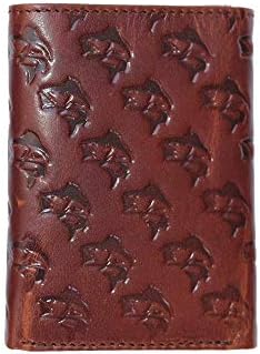 WEBER'S PREMIER LEATHER – Pursuit Series – Trifold Bass Fishing Wallet for Men - Full Grain Leather & RFID Blocking
