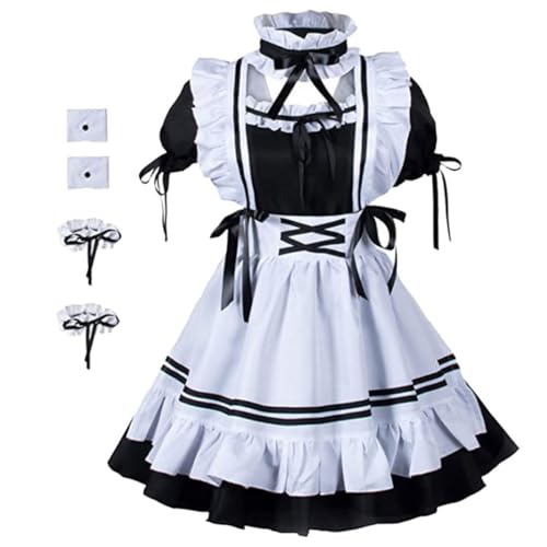Costume de soubrette pour femmes Alasum robe de jeu de rôle et déguisement de fête