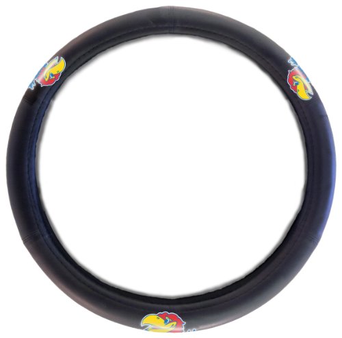 Kansas Jayhawks Steering Wheel Cover, 14.5"-15.5" #TOP9
