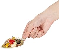 Vista 13 de Restaurantware - Platos de degustación de 3.7 x 2.4 pulgadas, 100 platos desechables - Compostable para el hogar, apto para microondas y congelable