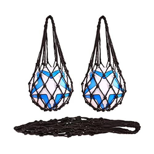 Rede de transporte de bola esportiva com cordão, 3 peças para basquete, futebol, voleibol, playgroun