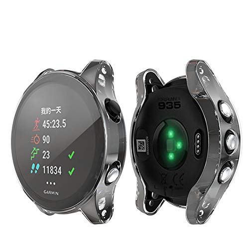 Disscool Cover Custodia Protettiva In TPU Morbido Per Garmin Forerunner 945 LTE – Anti-Caduta E Anti-Graffio (Nero) - 5