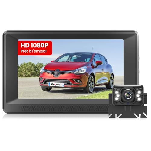 Foxpark Caméra de Recul Voiture : Moniteur 4,3" HD 1080P