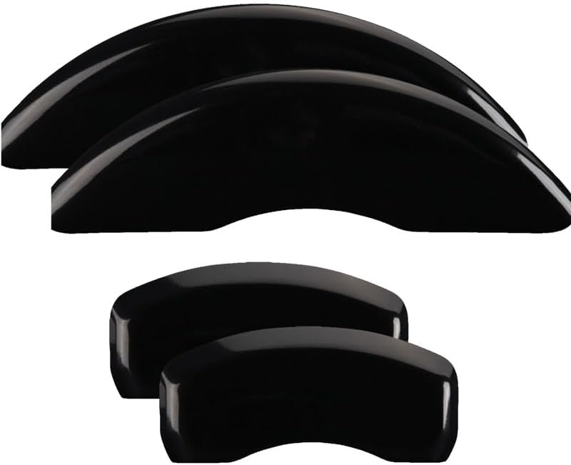 Capas de pinça de freio MGP Caliper Covers pretas para Chevy Silverado 1500, Tahoe e Suburban 2019-2026 – 4 unidades