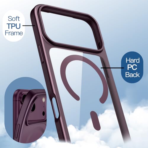 Image of JETech Magnetic Cover Case for iPhone New Pro Max, Dark Cherry
