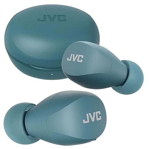 JVC HA-A6T Gumy Mini Wireless Bluetooth Earbuds, 23 Hours Battery, Quick Charge, Touch Control, IPX4 (Green)