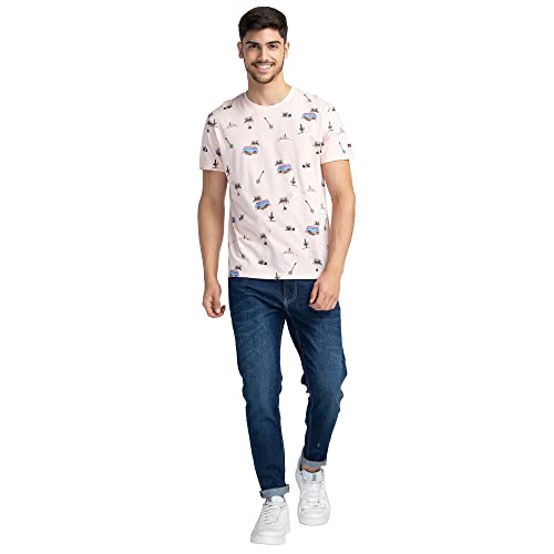 Image of Being Human Cactus Green Regular Fit Round Neck Men's T-Shirt Clothing