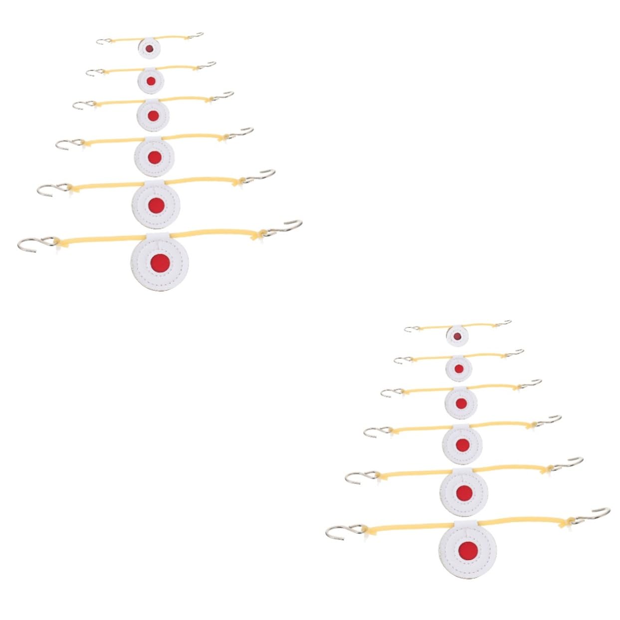 Toddmomy 2sets Portable Mats Fiber Pads Bullseye for Outdoor Sports Hunting and Archery Practice Lightweight for Backyard Use