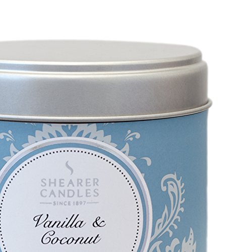Shearer Candles Vanilla And Coconut Large Scented Silver Tin Candle - White #TOP1