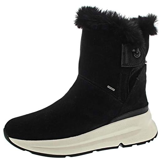 Geox Damer D Backsie B Abx C Snow Boot, svart - 35 EU