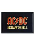 Color: Negro/Rojo/Amarillo Fußmatte AC/DC - Highway To Hell