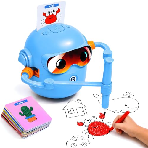 Nil Kids Drawing Robot with 150 Cards, Montessori Learning Toys by Nil Kids - Used condition - US$40.43