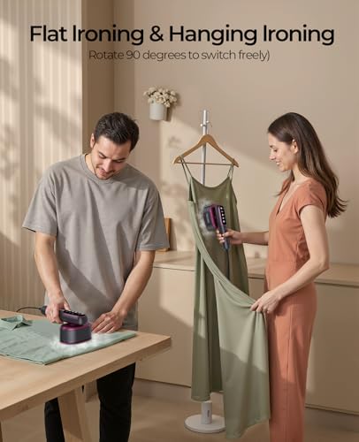 image for YOZLNFO Portable Travel Steamer: 2-in-1 Mini Handheld Garment Steamer 