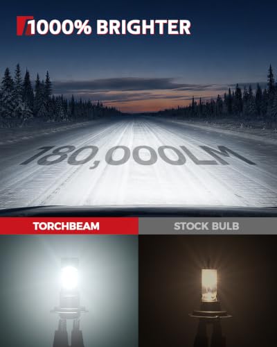 Image of Torchbeam H1 H7 LED Fog Bulbs Combo Kit, 180,000LM Super Bright, 4-Pack Set