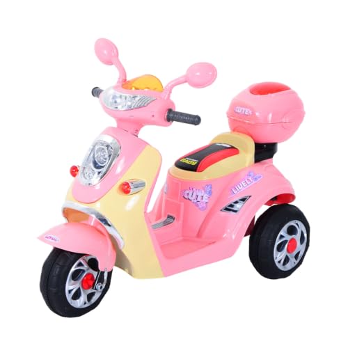 Image of HOMCOM Kids Electric Ride On Toy Car 6V Electric Motorbike Ages 3-5 Pink