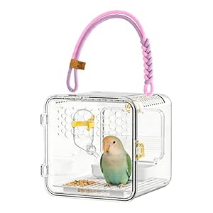 Vogeltransportbox, ademend, draagbaar, papegaaien, outdoor, parkieten, kanarie, parkieten, Australische parkieten, kaketoes, agapornis