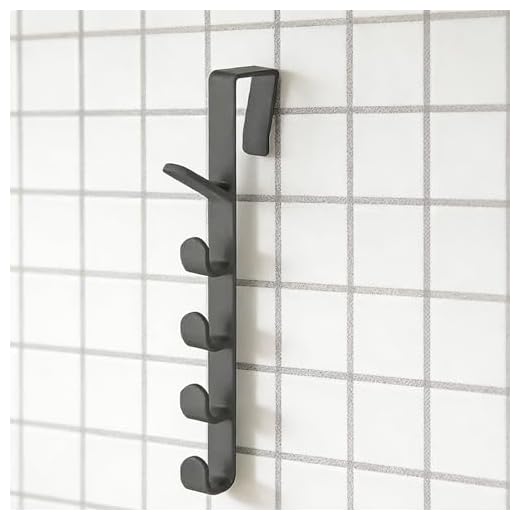 1pc Over The Door Hooks, Multi-Purpose Wallet and Clothes Rack for Bedroom and Home Organization, Black