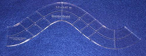 Quilting Template - Border Braid- 1/4 Inch Clear Acrylic
