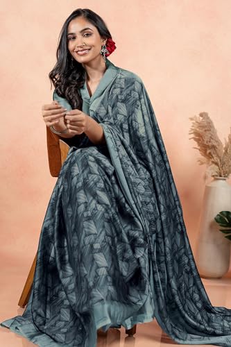 Image of MIRCHI FASHION Women Saree Floral Printed Chiffon | Breathable Lightweight Summer Sari for Office and Daily Use with Unstitched Blouse (Available in 20 Styles)