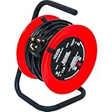 2 Way 15M Extension Reel - Heavy Duty Cassette Lead Cable, Mains Socket 15A Metre | Portable, Suitable for Indoor & Outdoor Use | Appliance Connecter - Image 6