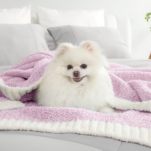 Image of Snuggle Sac Bedding Blanket Light Purple Twin Size, Super Soft Warm Cozy Blankets for Bed, Living Room, Luxurious Microfiber Blanket Dupes, Heather Lilac, 60x80 inches