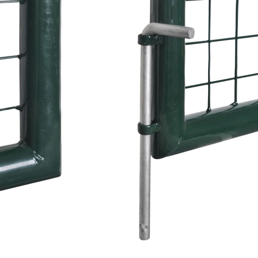 vidaXL Cancello per Recinzione a Doppia Porta 300x150 cm in Acciaio Verniciato a Polvere