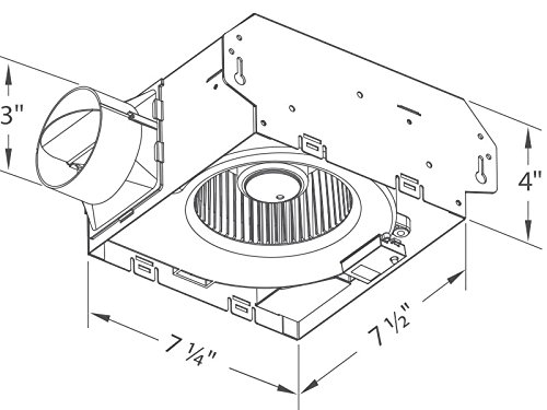 Delta Breezslim Slm70H 70 Cfm Bath Exhaust Fan With Humidity Sensor #TOP4