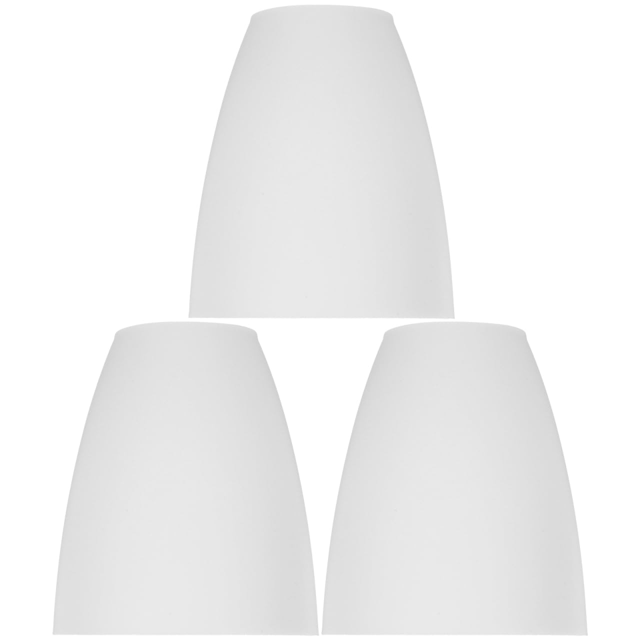TEHAUX 3 Pack Plastic Floor Lamp Shades 4.53X3.94In Decorative Replacement Lamp Covers for Living Room Bedroom Study Modern Light Shade