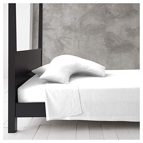 GC GAVENO CAVAILIA Gaveno Cavailia Plain Dyed Diamond V Shaped Pillow Case Polyester-Cotton (35 x 79 cm-White), 35x79 Cm
