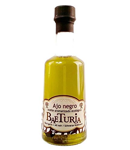 Baeturia - Aceite de Oliva Virgen Extra Ecológico Aromatizado con Ajo Negro - 250 ml Cover