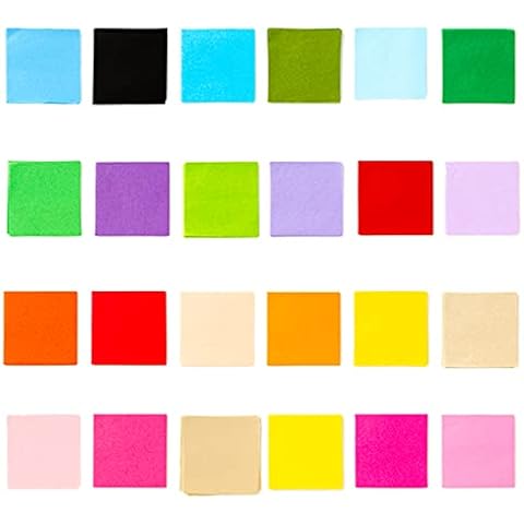 Exquiss 2400 Sheets Tissue Paper Squares 4 inch Bulk 24 Colors for Art Paper Craft Scrunch Art Kids Craft DIY Craft Tracing Scrapbooking Embellishments Mural Rainbow School Supplies Cover