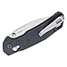 Kershaw Heist Pocket Knife, Black and Gray Design, 3.2 Inch Steel Drop Point Blade, EDC with Thumb Stud Opening, Reversible Deep Carry, DuraLock, Everyday Carry Pocket Knife for Men and Women