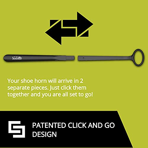 Velette Plastic Shoe Horn - Long Handle Shoe Horns For Seniors, Men, Women And Kids - 30 Inch Shoehorn Helper For Boots, Cowboy Boots, Dress Shoes And Sneakers #TOP5