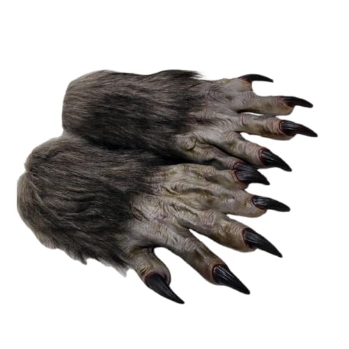 ZPGVWXKO Gants de Loup-, Accessoires de Cosplay, Gants En Latex pour Déguisements, Pâques et Spectacles