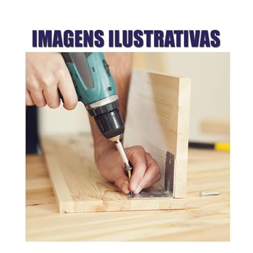 Kit 500 Parafusos Chipboard Marcenaria + Maleta organizadora