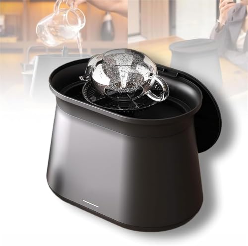 Lavadora eléctrica de vidrio automática con tanque desmontable de 1.7L para té