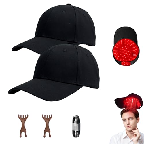 Bonnet de soin du cuir chevelu à lumière rouge sans fil rechargeable Type-C