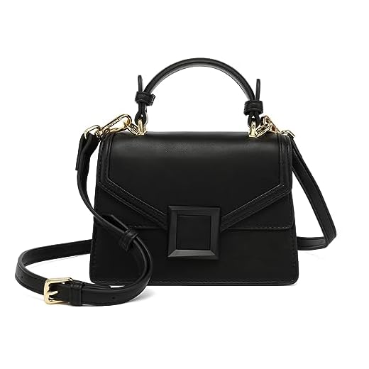 Scarleton Top Handle Purses for Women, Satchel Shoulder Bag Purse, Crossbody Bags for Women, Handbags for Women Mini, H208601 - Black