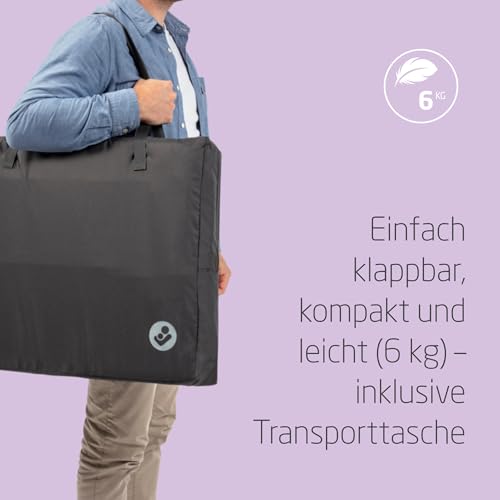 Maxi-Cosi Iris2, 2-in-1 Reisebett Baby, 0-3 Jahre, 0-15 kg, Kompaktes Reisebettchen, 2 Ebenen, Seitliches Einstiegsfenster, Faltbar & Leicht, Matratze Erweiterbar, Umweltfreundlich, Essential Grey