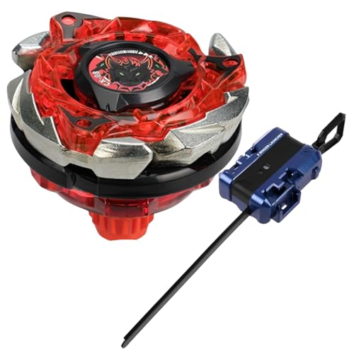 AIZXYO Starter Set Toupie avec Lanceur Modell CX-08 (Rouge) – Bonne Durabilité, Parfait pour les Loisirs & les Cadeaux d’Anniversaire