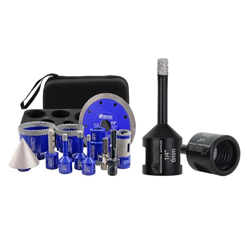 Kit de brocas diamantadas para porcelanato y mármol 12 pzas miniatura 1