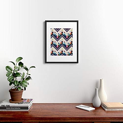 Deny Designs Early 2021 Framed Art Print, 18" x 24", Kilim Kind Chevron 2A